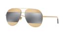 Dior Rose Gold Aviator Sunglasses - Split1