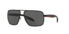 Prada Linea Rossa Ps 53os Black Square Sunglasses