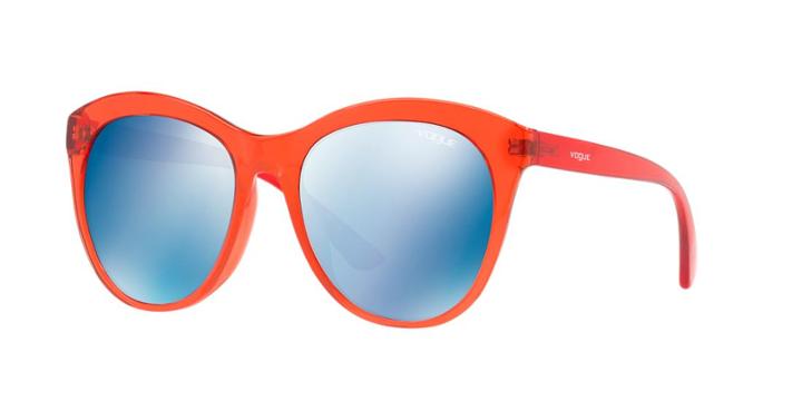 Vogue Vo5175sd 56 Asian Fitting Red Oval Sunglasses