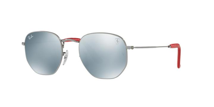 Ray-ban Rb3548nm Scuderia Ferrari Gunmetal Square Sunglasses