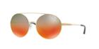 Michael Kors 55 Cabo Gold Round Sunglasses - Mk1027