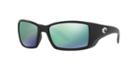 Costa Del Mar Blackfin Black Matte Rectangle Sunglasses