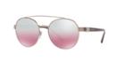 Bvlgari 55 Brown Round Sunglasses - Bv6085b