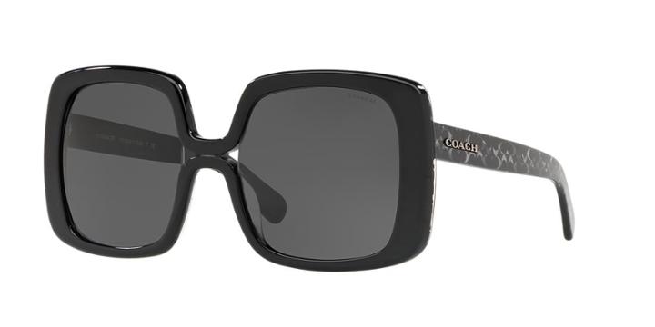 Coach 56 Black Square Sunglasses - Hc8245