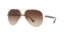 Ray-ban Gold Aviator Sunglasses - Rb8058