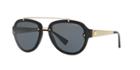 Versace 57 Black Aviator Sunglasses - Ve4327