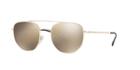 Prada Linea Rossa Ps 56ss 53 Gold Square Sunglasses