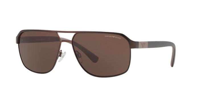 Emporio Armani Brown Rectangle Sunglasses - Ea2039