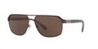 Emporio Armani Brown Rectangle Sunglasses - Ea2039