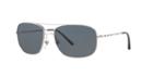 Burberry Be3077 Silver Square Sunglasses