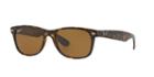 Ray-ban Wayfarer Brown Sunglasses, Polarized - Rb2132