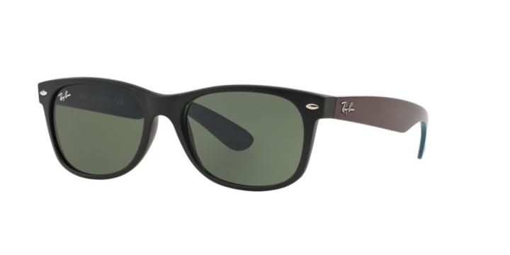 Ray-ban Rb2132 55 New Wayfarer Black Matte Square Sunglasses