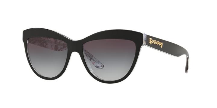 Burberry 56 Black Cat-eye Sunglasses - Be4267