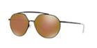 Emporio Armani 59 Black Matte Square Sunglasses - Ea2070