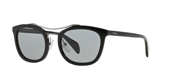 Prada Pr 17qs 55 Black Square Sunglasses