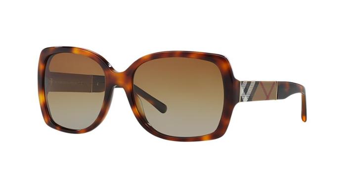 Burberry Tortoise Square Sunglasses - Be4160