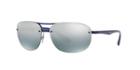 Ray-ban Rb4275ch 63 Blue Square Sunglasses