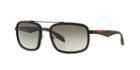 Prada Linea Rossa Ps 52ps Black Rectangle Sunglasses