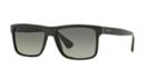 Prada Pr 01ss 57 Grey Rectangle Sunglasses