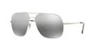 Ray-ban Rb3587ch 61 Silver Square Sunglasses