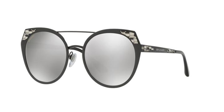 Bvlgari 53 Black Cat-eye Sunglasses - Bv6095