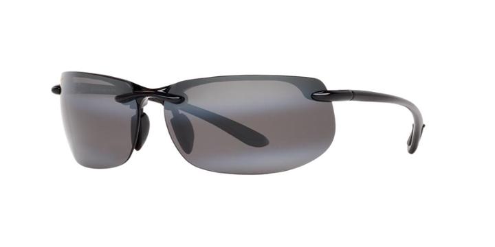 Maui Jim Banyans Black Wrap Sunglasses, Polarized