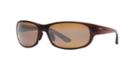 Maui Jim Twin Falls Brown Rectangle Sunglasses, Polarized