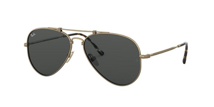 Ray-ban 58 Gold Panthos Sunglasses - Rb8125