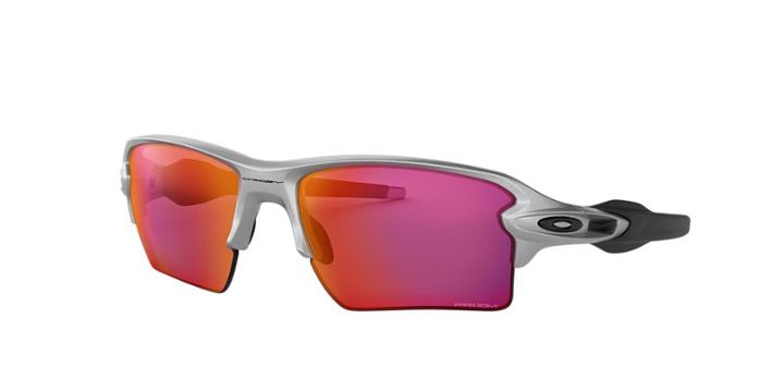 Oakley 59 Flak 2.0 Xl Silver Rectangle Sunglasses - Oo9188