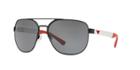 Emporio Armani 62 Black Matte Wrap Sunglasses - Ea2064