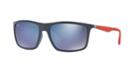 Ray-ban Rb4228m Scuderia Ferrari Blue Rectangle Sunglasses