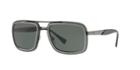 Versace 63 Gunmetal Square Sunglasses - Ve2183