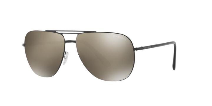 Giorgio Armani 59 Black Matte Square Sunglasses - Ar6060
