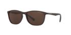 Emporio Armani Brown Rectangle Sunglasses - Ea4074
