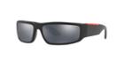 Prada Linea Rossa Ps 02us 65 Black Rectangle Sunglasses
