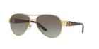 Ralph Lauren 58 Gold Aviator Sunglasses - Rl7047q