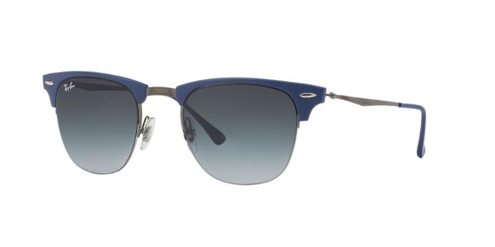 Ray-ban Rb8056 49 Light Ray Gunmetal Square Sunglasses