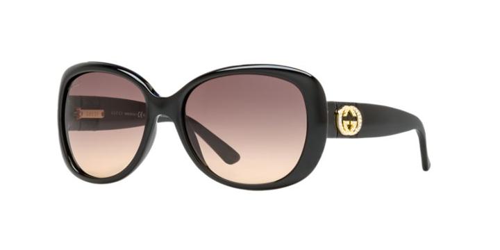 Gucci Gg3644/ns 56 Black Oval Sunglasses