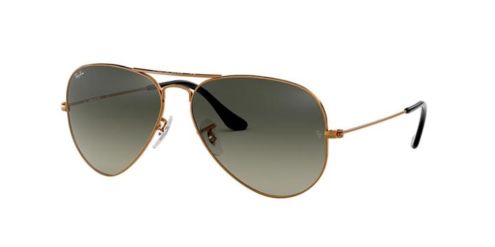 Ray-ban 55 Aviator Bronze Pilot Sunglasses - Rb3025