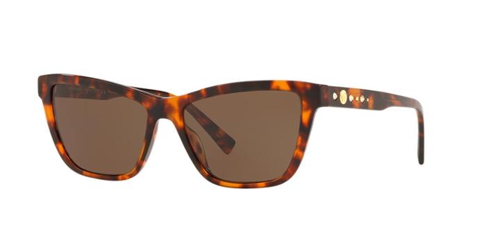 Versace 55 Tortoise Cat-eye Sunglasses - Ve4354b