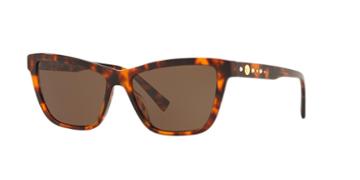 Versace 55 Tortoise Cat-eye Sunglasses - Ve4354b