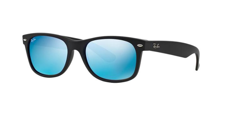 Ray-ban Black Matte Wrap Sunglasses - Rb2132
