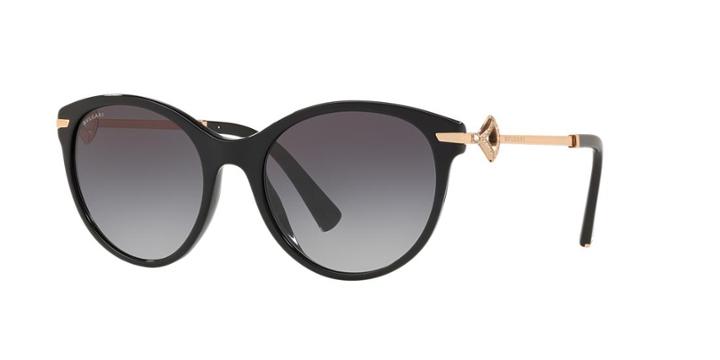 Bvlgari 55 Black Cat-eye Sunglasses - Bv8210b