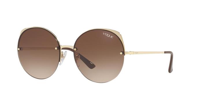 Vogue Vo4081s 55 Gold Round Sunglasses