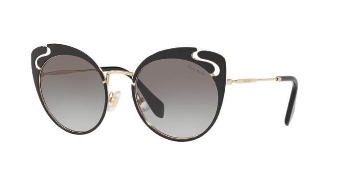 Miu Miu Mu 57ts 54 Gold Butterfly Sunglasses
