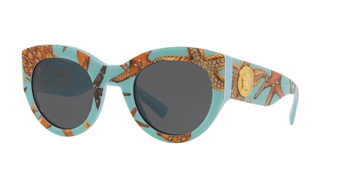 Versace 51 Blue Wrap Sunglasses - Ve4353
