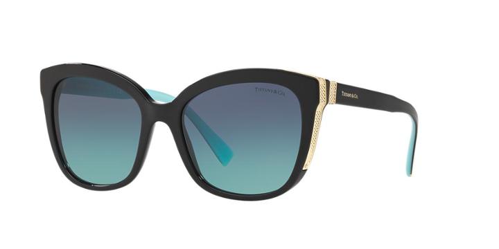 Tiffany &amp; Co. 55 Black Square Sunglasses - Tf4150