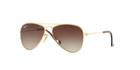 Ray-ban Rj9506s Gold Aviator Sunglasses