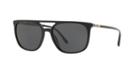 Burberry 57 Black Matte Square Sunglasses - Be4257