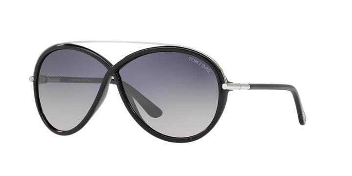 Tom Ford Tamara Black Oval Sunglasses - Ft0454